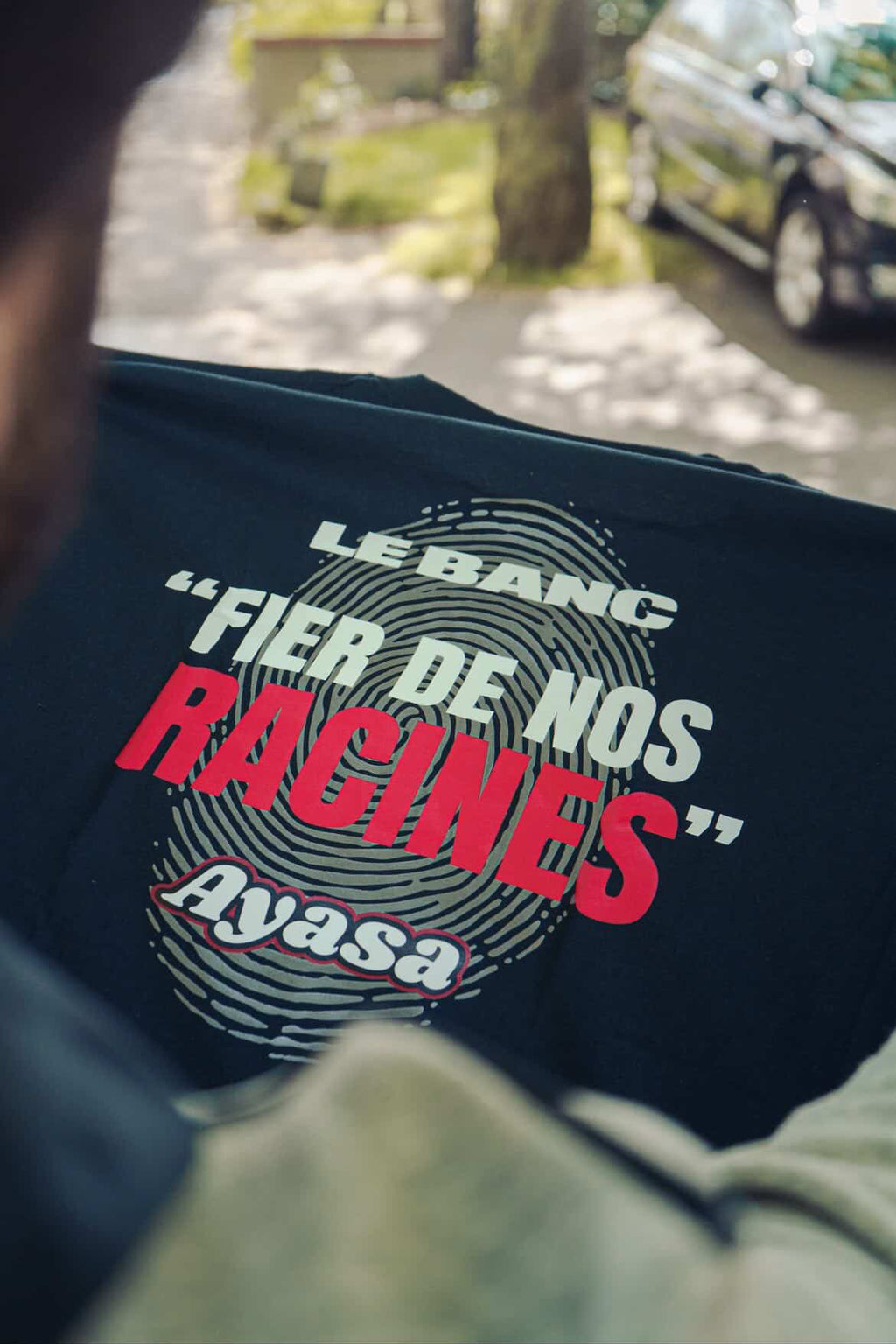T-shirt « Fier de nos racines » collab Ayasa X Le Banc