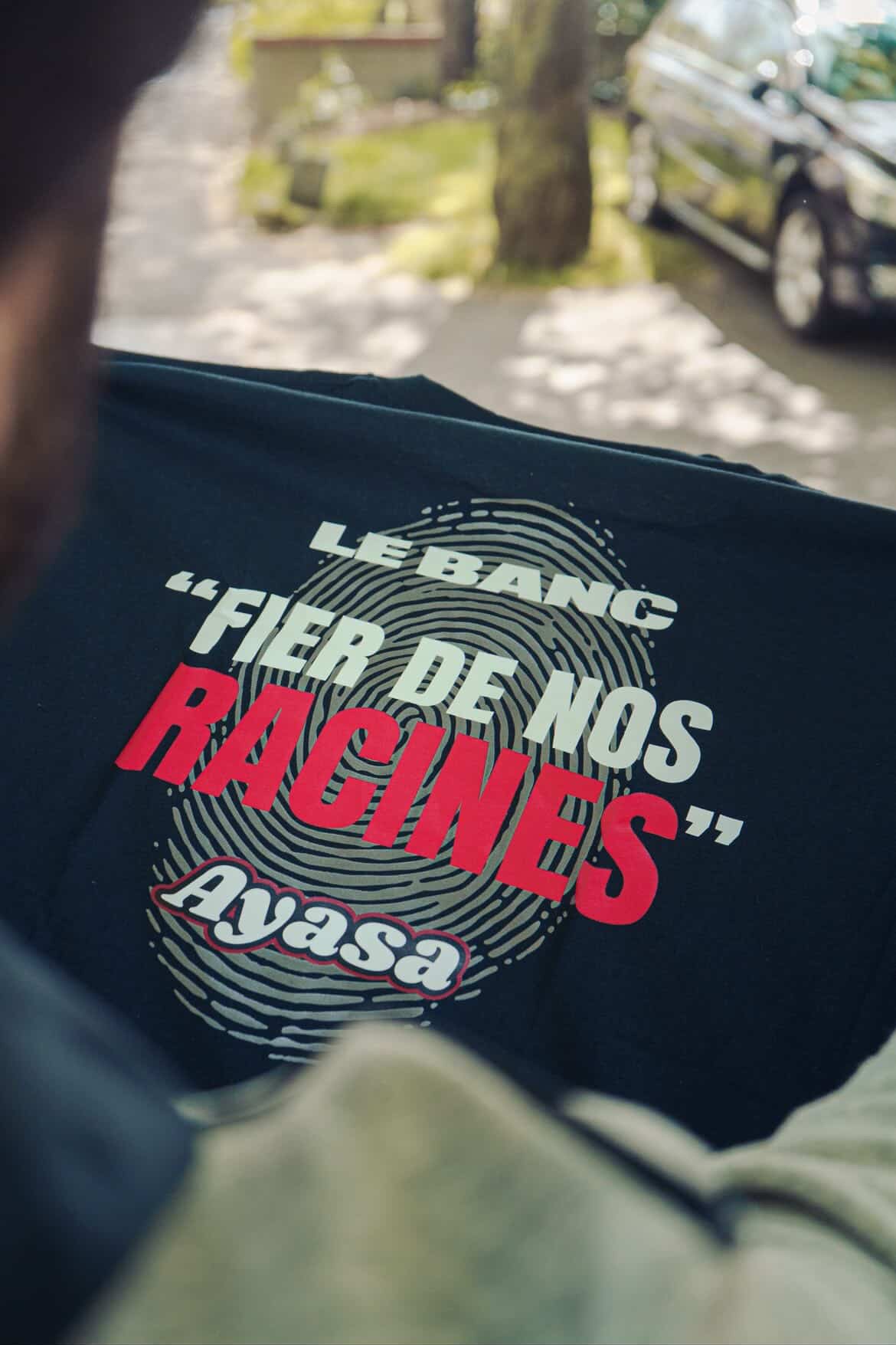 T-shirt « Fier de nos racines » collab Ayasa X Le Banc