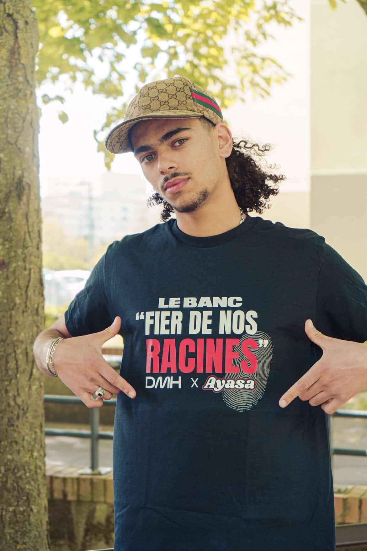 T-shirt « Fier de nos racines » collab Ayasa X Le Banc