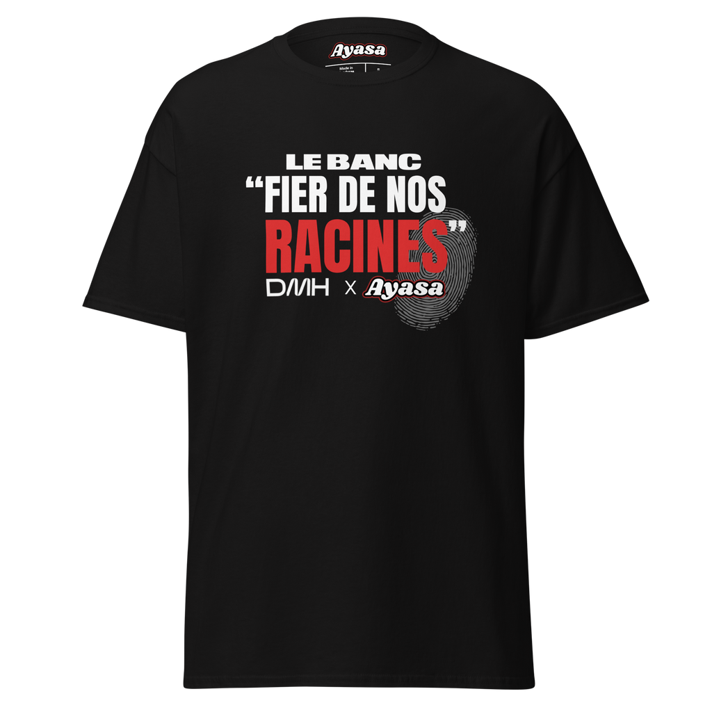 T-shirt « Fier de nos racines » collab Ayasa X Le Banc