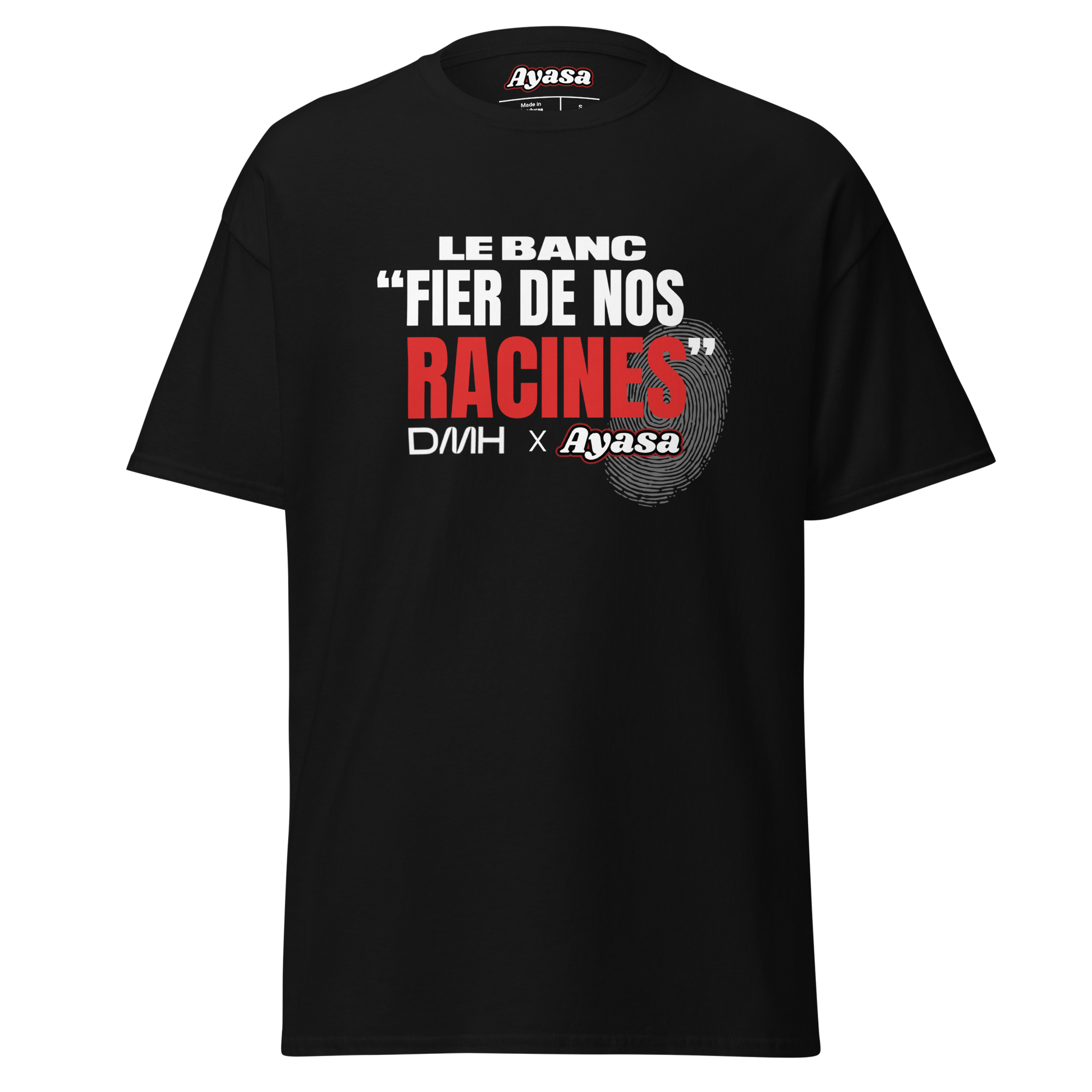 T-shirt « Fier de nos racines » collab Ayasa X Le Banc